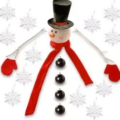 Hot Snowman Head and Arms 21-pc. Christmas Tree Kit Christmas Tree Decorations