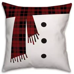New Snowman Scarf and Buttons Pillow Pillows