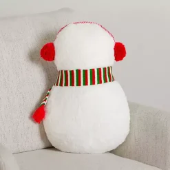 Outlet Snowman Shaped Holiday Pillow Pillows