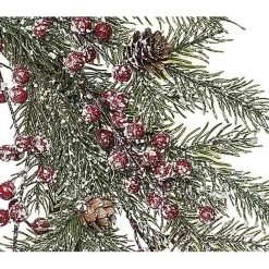 Hot Snowy Berry and Greenery Christmas Wreath Christmas Wreaths