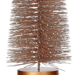 Outlet Snowy Bronze Bristle Christmas Trees, Set of 3 Christmas Decorations