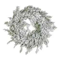 Clearance Snowy Cedar Wreath Wreaths