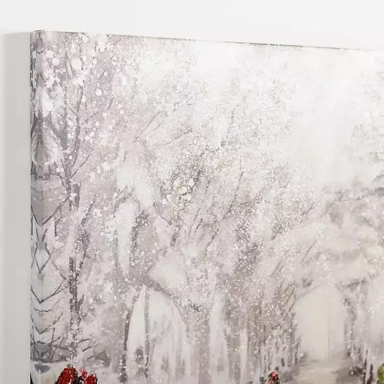 Snowy Drive Canvas Art Print Christmas Art & Wall Decor