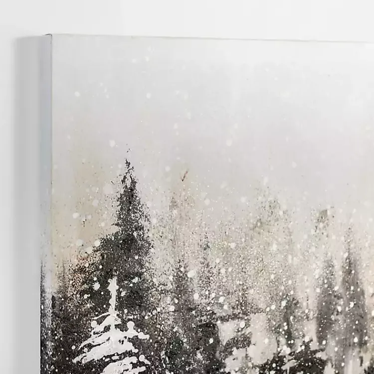 New Snowy Forest Canvas Art Print Christmas Art & Wall Decor