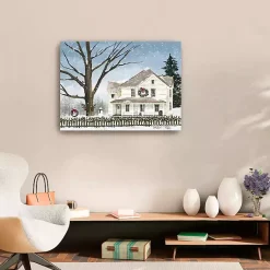 Clearance Snowy Grandma's House Canvas Art Print, 32x24 in. Christmas Art & Wall Decor