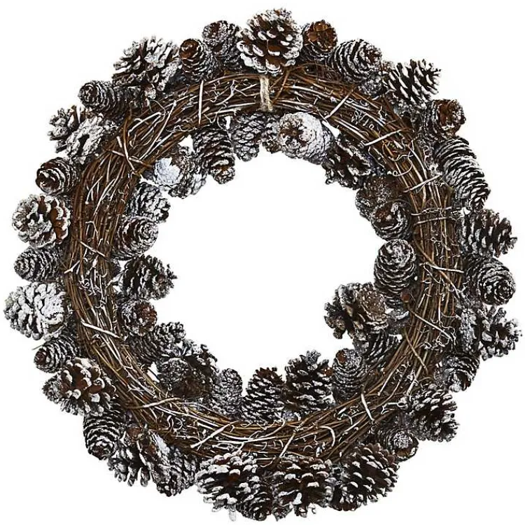 Outlet Snowy Pinecone Mix Wreath Christmas Wreaths