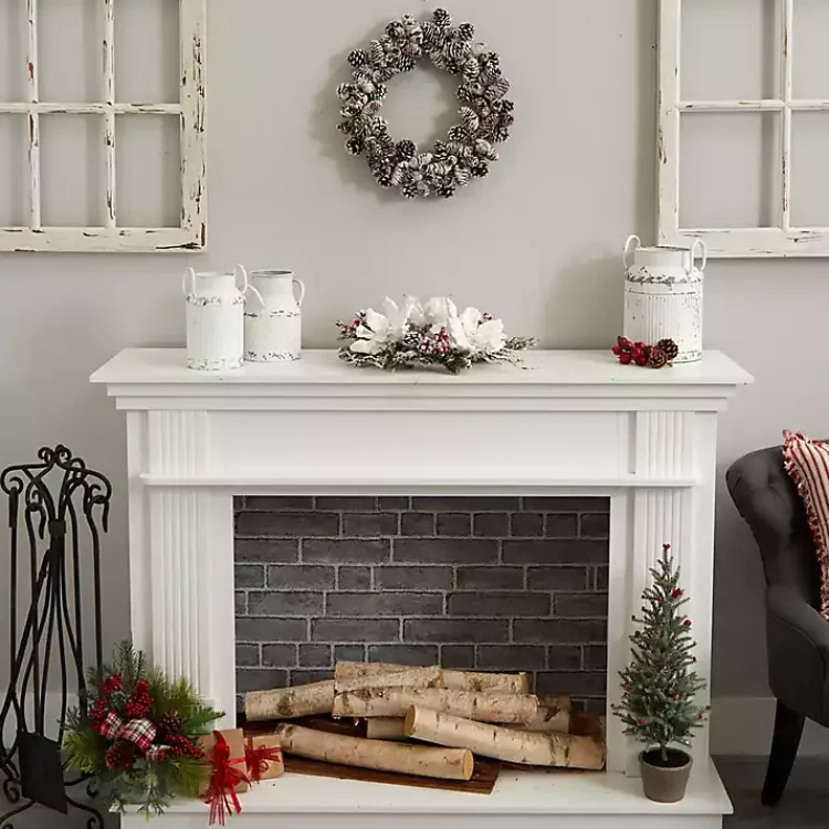 Outlet Snowy Pinecone Mix Wreath Christmas Wreaths