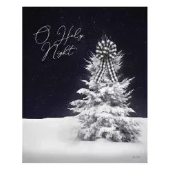 Best Snowy Tree O Holy Night Canvas Art Print Christmas Art & Wall Decor