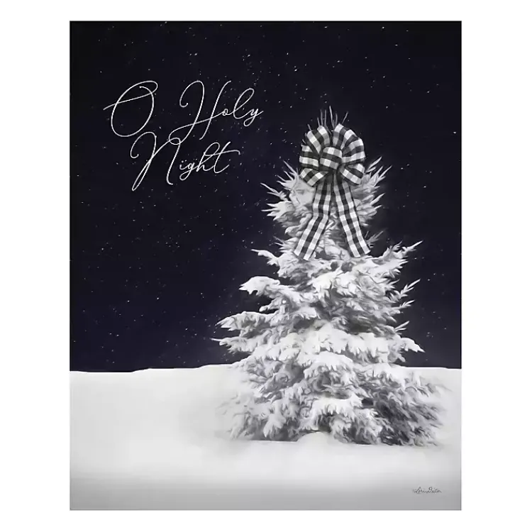 Best Snowy Tree O Holy Night Canvas Art Print Christmas Art & Wall Decor