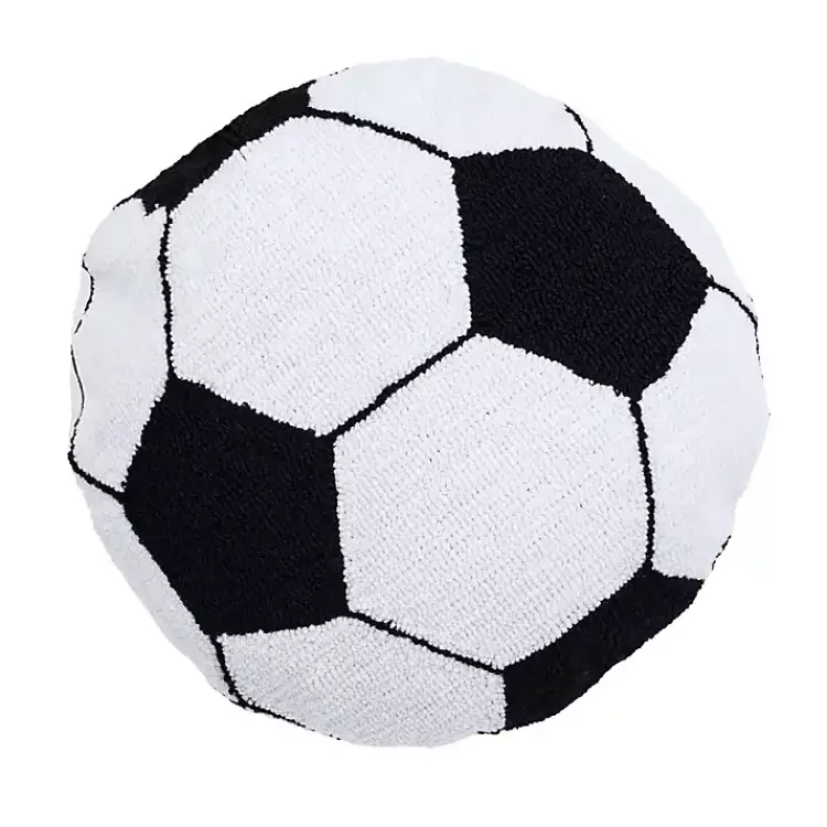 Soccer Ball Shaped Pillow Pillows