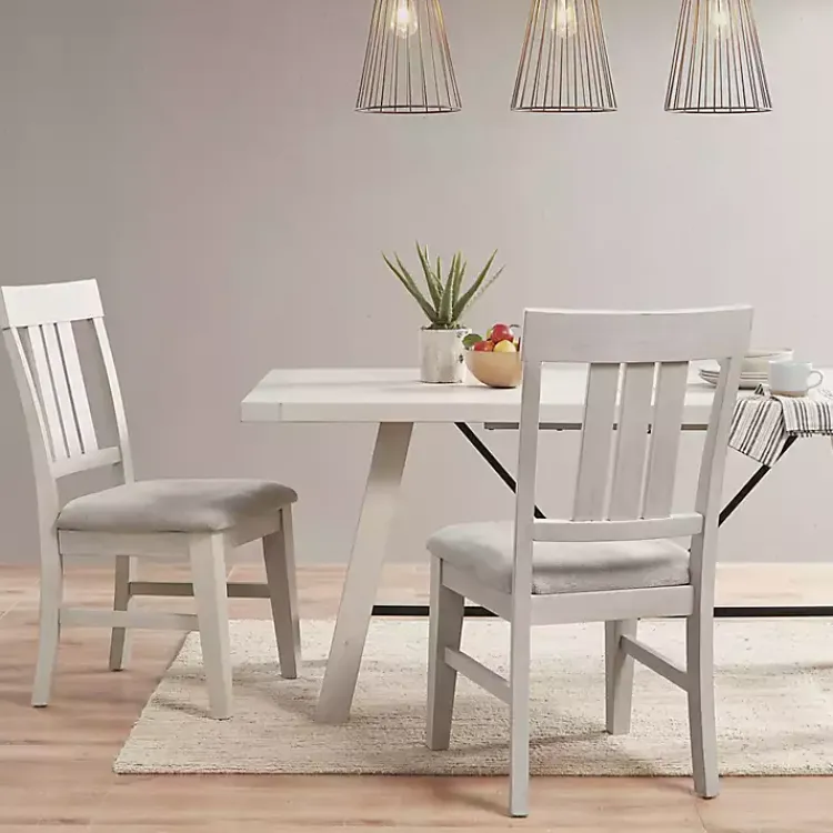 Kirklands Home Dining Chairs|Sofia High Back Dining Chairs, Set of 2 White