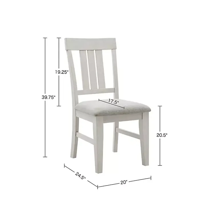 Kirklands Home Dining Chairs|Sofia High Back Dining Chairs, Set of 2 White