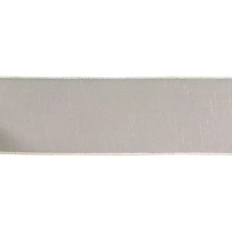 Online Soft Beige Shimmer 10 yard Christmas Ribbon Christmas Decorations