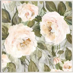 Kirklands Home Framed Art|Soft California Roses Framed Canvas Art