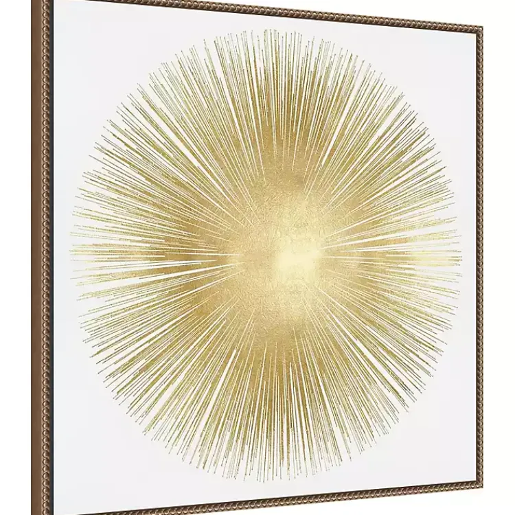 Kirklands Home Canvas Art|Soft Gold Sunburst I Canvas Art Print