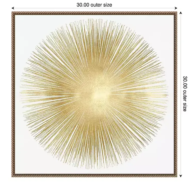 Kirklands Home Canvas Art|Soft Gold Sunburst I Canvas Art Print