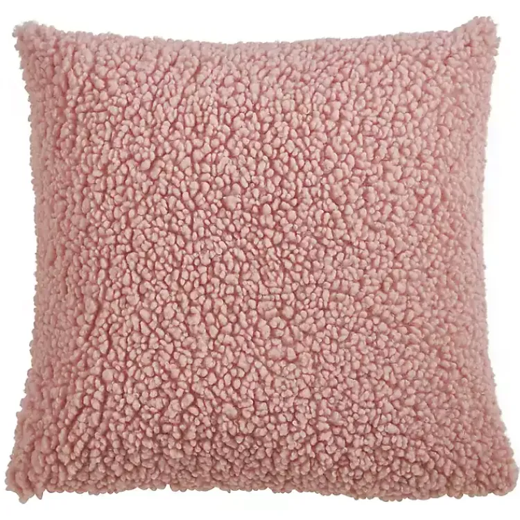 Soft Fuzzy Faux Wool Textured Throw Pillow Pillows