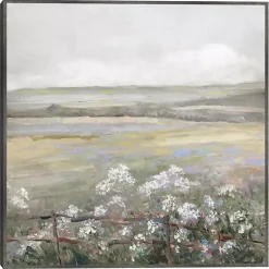 Kirklands Home Canvas Art|Soft Summer Meadow II Framed Canvas Art Print Gray