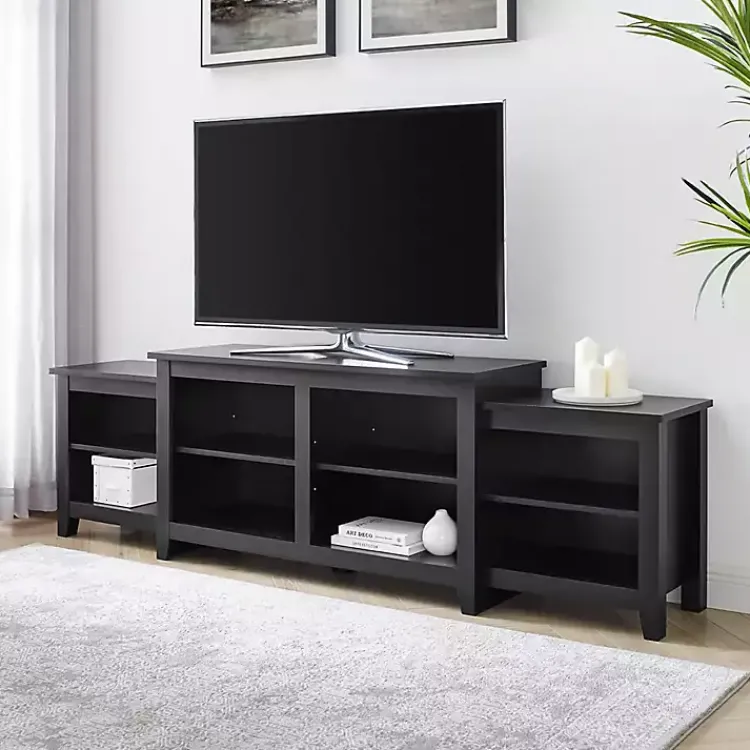 Kirklands Home Tv Stands & Media Consoles|Solid Tiered TV Stand Black