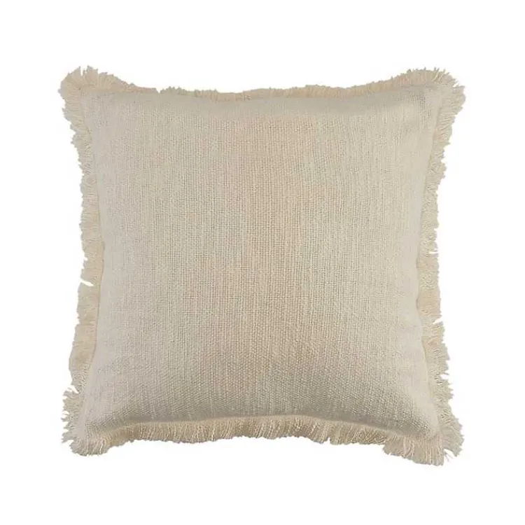 Solid Fringe Accent Pillow Pillows