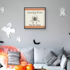 Online Something Wicked Spider Halloween Wall Plaque Halloween