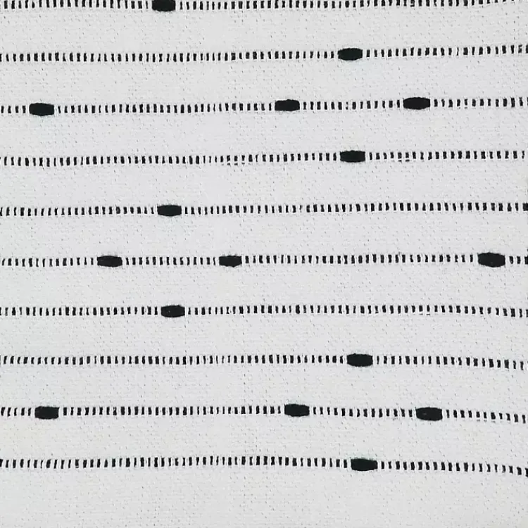 Sale Soot Black Textured Striped Tassel Throw Blankets & Throws