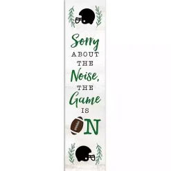 Kirklands Home Garden Decor|Sorry About The Noise, The Game Is On Porch Board