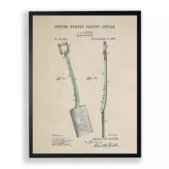 Kirklands Home Framed Art|Spade Patent Framed Art Print