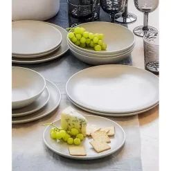 Kirklands Home Dinnerware|Speckled Beige Wheat Dinner Plates, Set of 6 Ivory