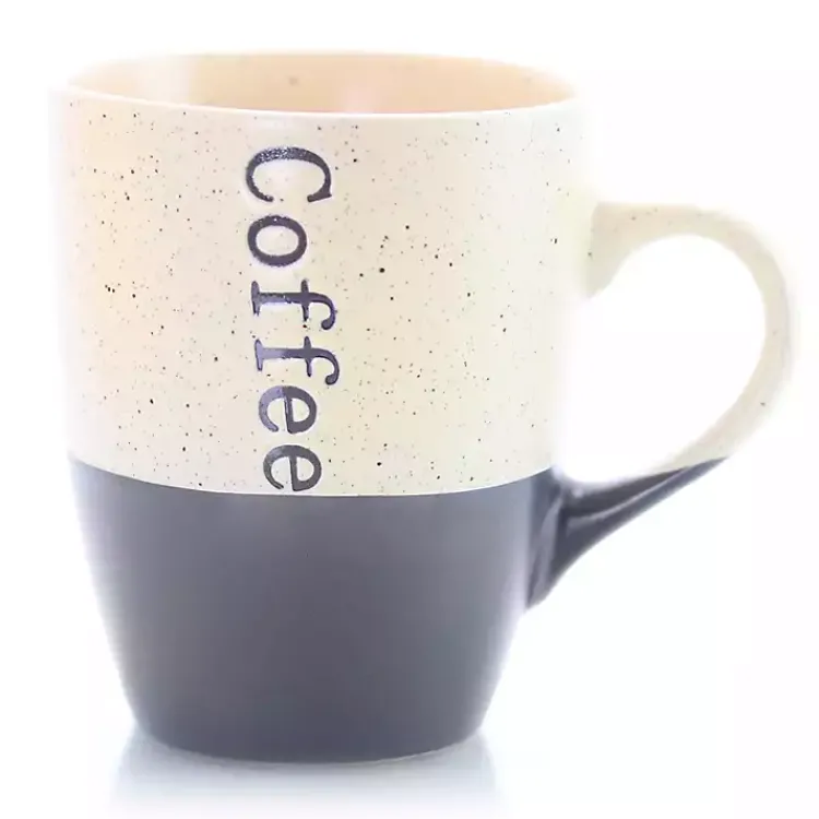 Kirklands Home Glassware & Drinkware|Speckled 6-pc. Coffee Mugs with Stand