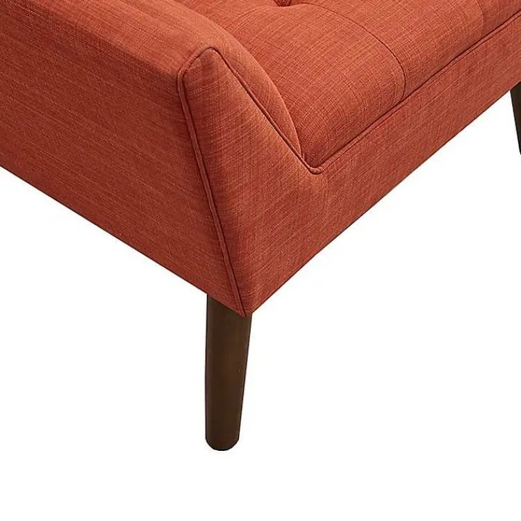 Kirklands Home Accent Chairs|Spice Button Tufted Accent Chair Red