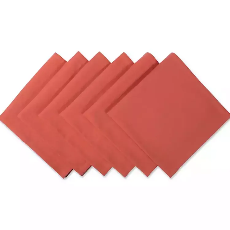 Kirklands Home Table Linens|Spice Napkins, Set of 6 Orange