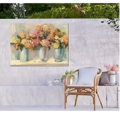 Kirklands Home Outdoor Wall Decor|Spiced Hydrangeas Outdoor Canvas Art Print