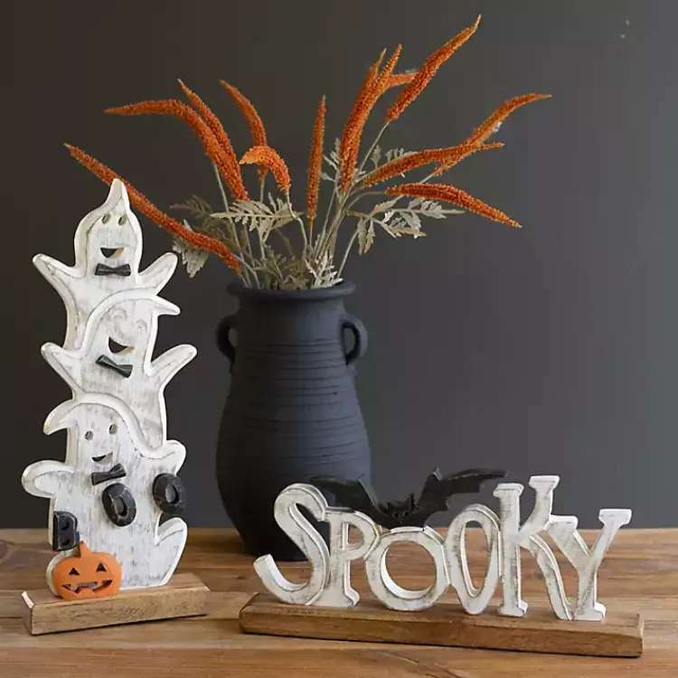 Online Spooky Bat Wooden Halloween Table Decoration Halloween