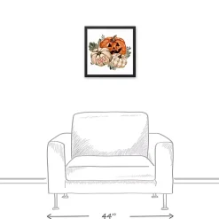 Hot Spooky Chic Pumpkins Halloween Plaque Halloween