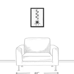 Sale Spooky Spider Halloween Framed Canvas Art Print Halloween