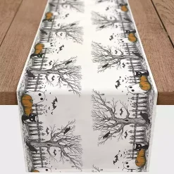 New Spooky Tree Border Halloween Table Runner, 90 in. Halloween