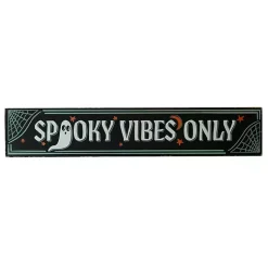 Clearance Spooky Vibes Only Wall Plaque Halloween