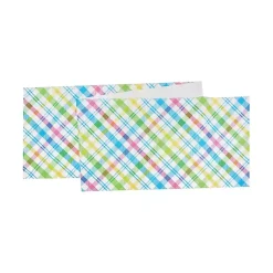 Online Spring Blossom Plaid Table Runner Easter Decorations