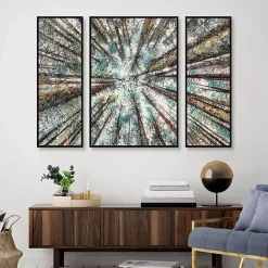 Kirklands Home Canvas Art|Spring Heights Framed Canvas Art Prints, Set of 3 Multi