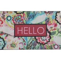 Kirklands Home Doormats|Spring Sunset Floral Doormat