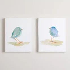 Kirklands Home Canvas Art|Springtime Birds Canvas Art Prints, Set of 2