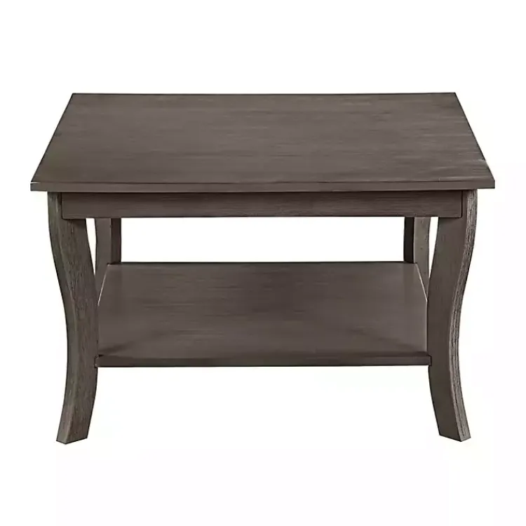 Kirklands Home Coffee Tables|Square wash Curved Legs Coffee Table Gray