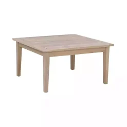 Kirklands Home Outdoor Tables|Square Natural Wood Slatted Outdoor Coffee Table Tan