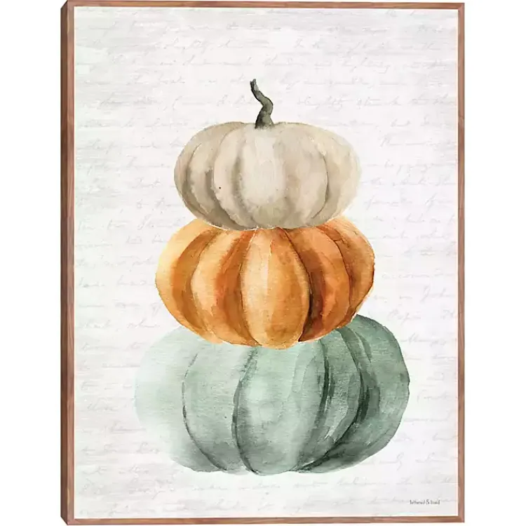 Online Stacked Autumn Pumpkins Harvest Wall Plaque Fall