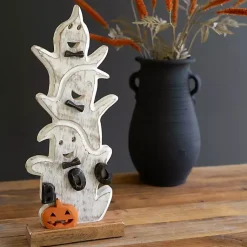 Hot Stacked Ghosts Wooden Halloween Table Decoration Halloween