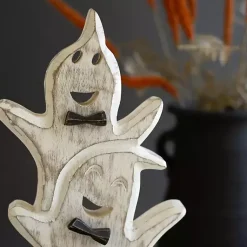 Hot Stacked Ghosts Wooden Halloween Table Decoration Halloween