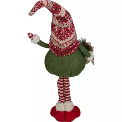 Outlet Standing Bearded Gnome Christmas Figurine Christmas Decorations