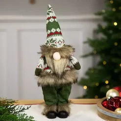 Clearance Standing Gnome with Knitted Christmas Outfit Christmas Decorations