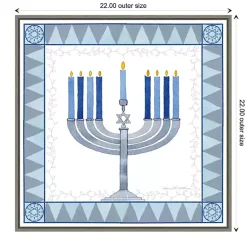 Discount Star of David Menorah Hanukkah Wall Art Hanukkah Decorations